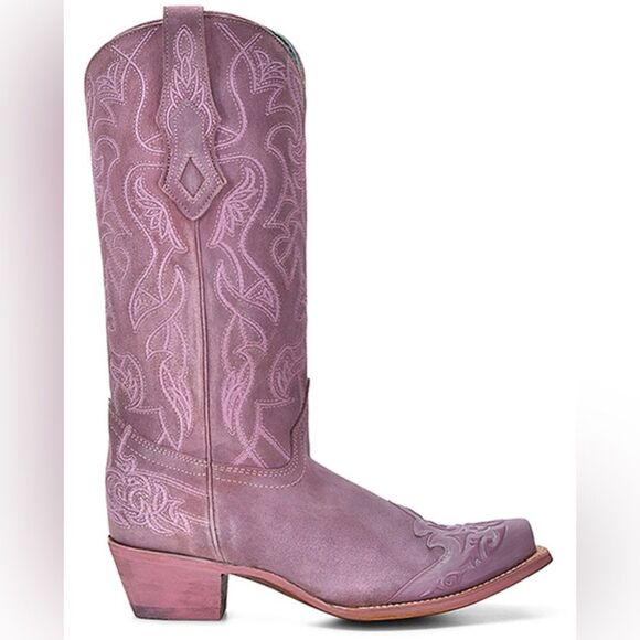 Corral Shoes - NWT Corral Women's Embroidered Western Boots - Snip Toe Pink Size 7